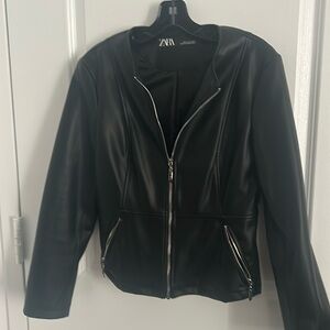 Zara  faux leather jacket. Perfect condition